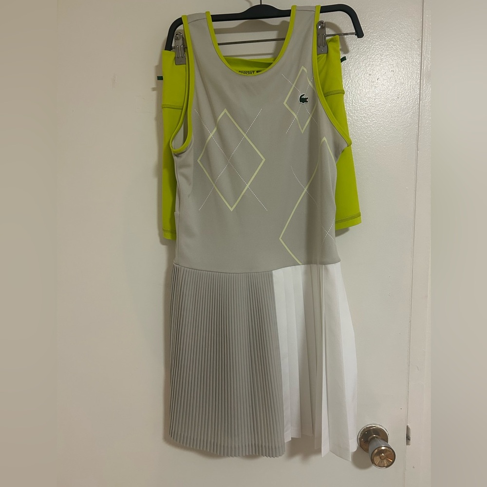 Lacoste Lime Green golfind dress